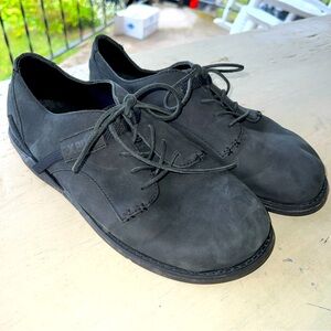 Xero Shoes Alston Nubuck Leather Dress Black Barefoot Minimalist Mens Size 10.5W